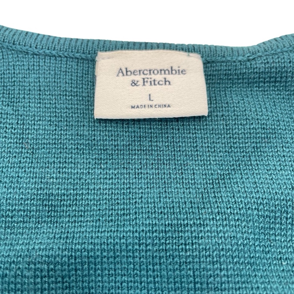 Abercrombie & Fitch Cardigan Sweater Large Green - Picture 8 of 12